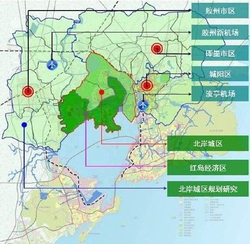 青岛最新版规划图揭晓，未来海滨城市的宏伟蓝图