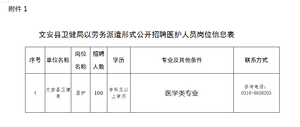 文安县卫生健康局招聘启事，最新职位及要求详解